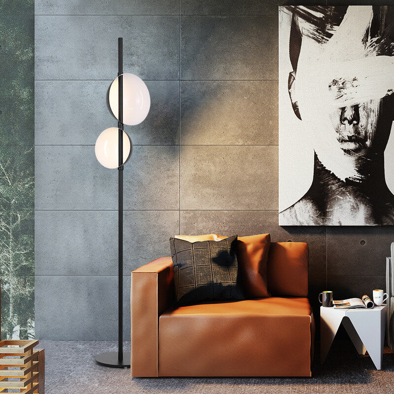 Lampa Stojąca Do Salonu | Nowoczesna Lampa Z Dwoma Światłami