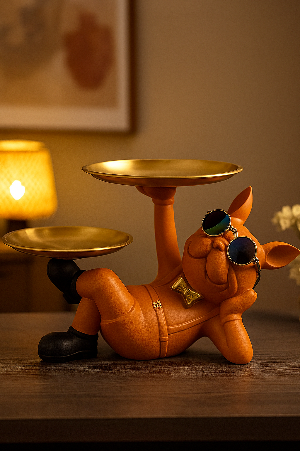 ArteDecor | Stylowa Figurka Psa Bulldog | Nowoczesna Dekoracja do Salonu i Sypialni