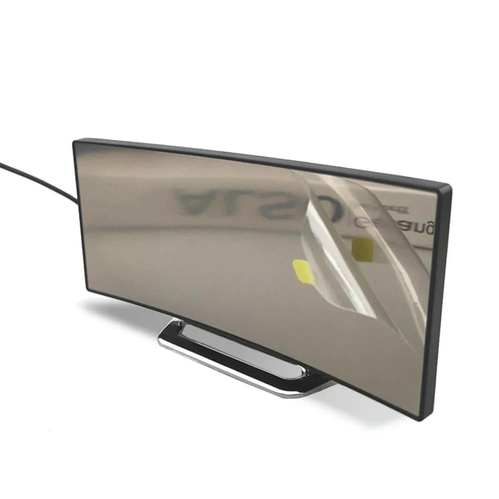 Budzik Cyfrowy LED Zakrzywiony | Lustrzany Zegar Elektroniczny