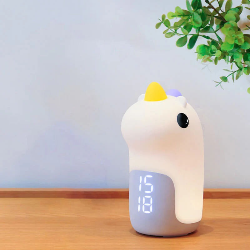 Budzik LED Jednorożec z Lampką Nocną | Cyfrowy