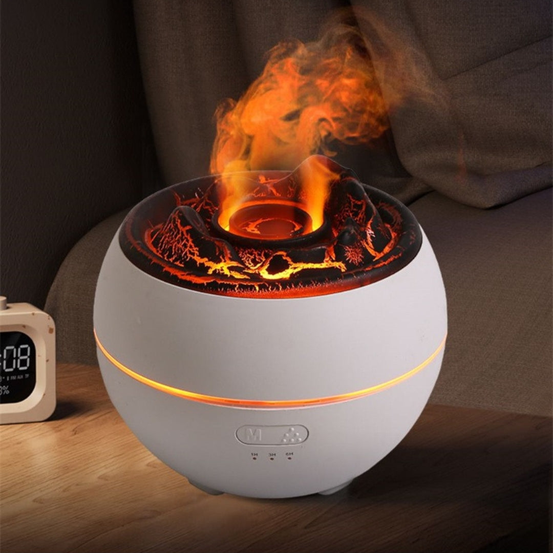 Dyfuzor Zapachowy Z Efektem Płomienia Okrągły | Elektryczny