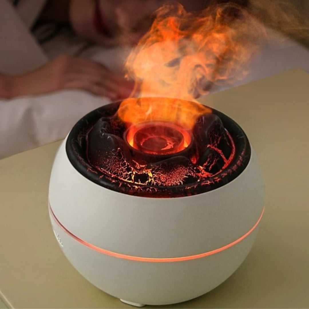 Dyfuzor Zapachowy Z Efektem Płomienia Okrągły | Elektryczny