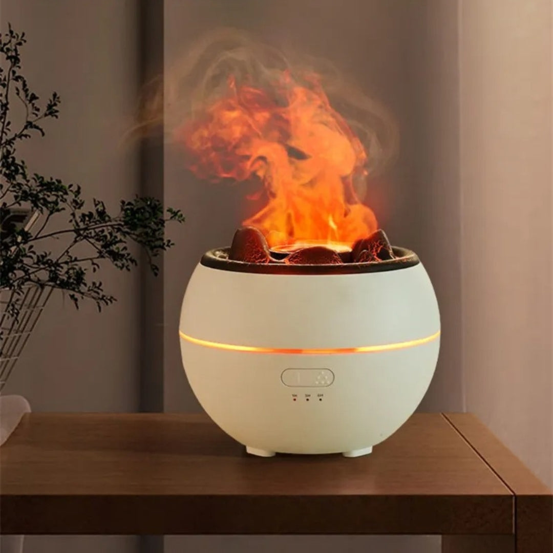 Dyfuzor Zapachowy Z Efektem Płomienia Okrągły | Elektryczny