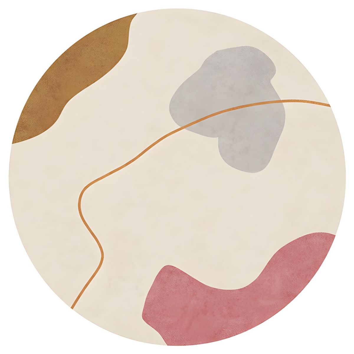 Dywanik Okrągły Okrągły Nowoczesny | Artystyczny