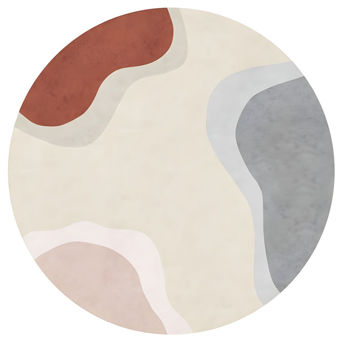 Dywanik Okrągły Okrągły Nowoczesny | Artystyczny