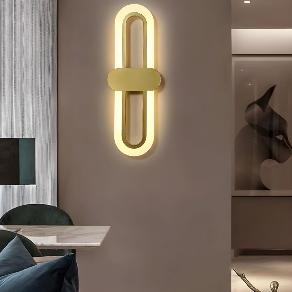 Kinkiet Do Sypialni Owalny LED | Nowoczesny