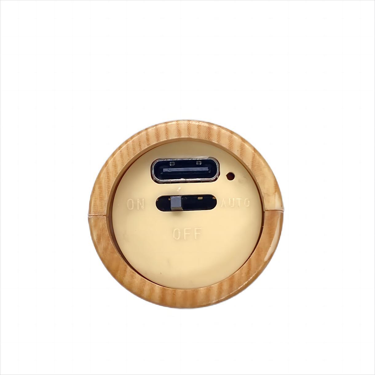 Kinkiet Drewniany Magnetyczny LED | Zdejmowana Bezprzewodowa Lampka