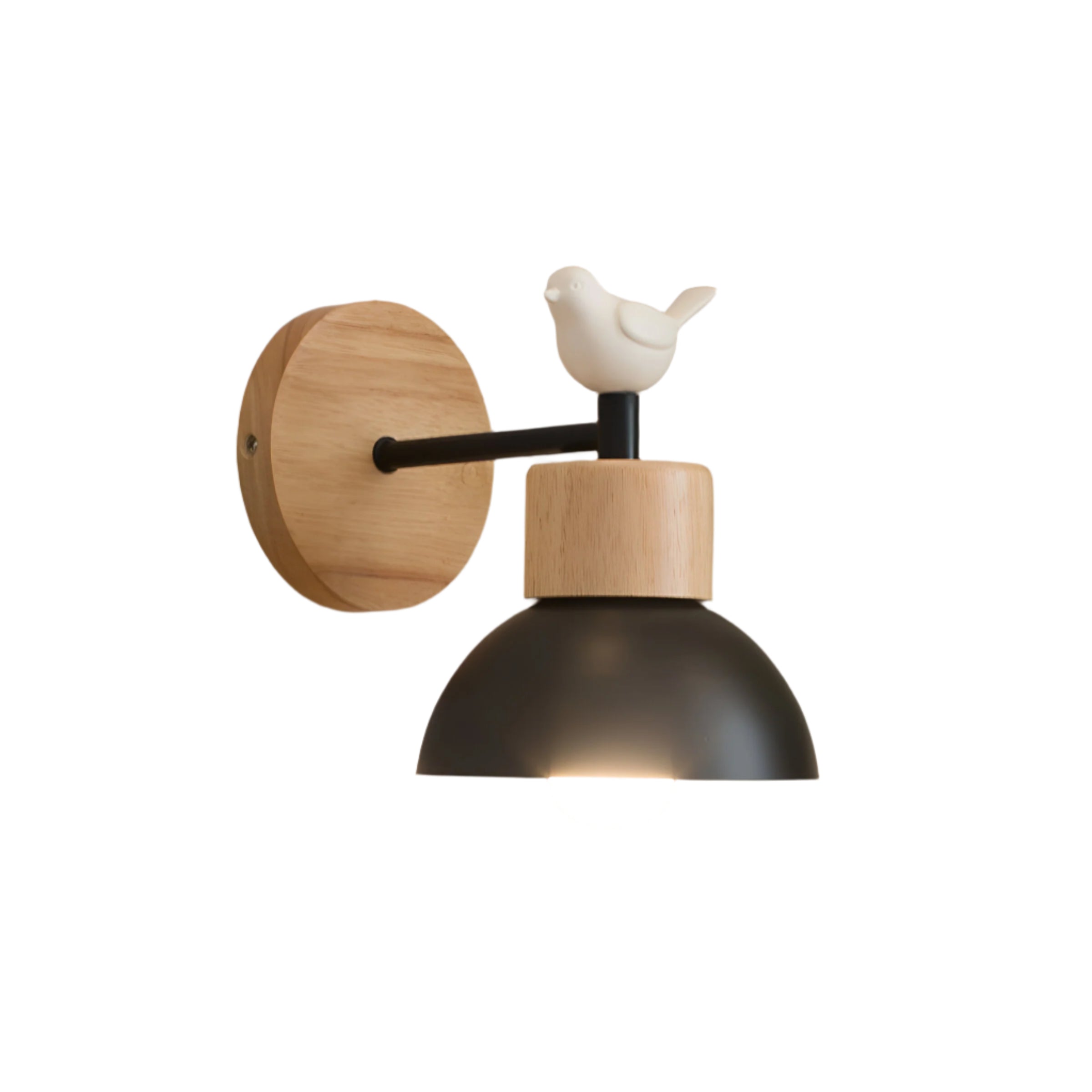 Kinkiet Drewniany Salon Sypialnia | Lampa Do Czytania