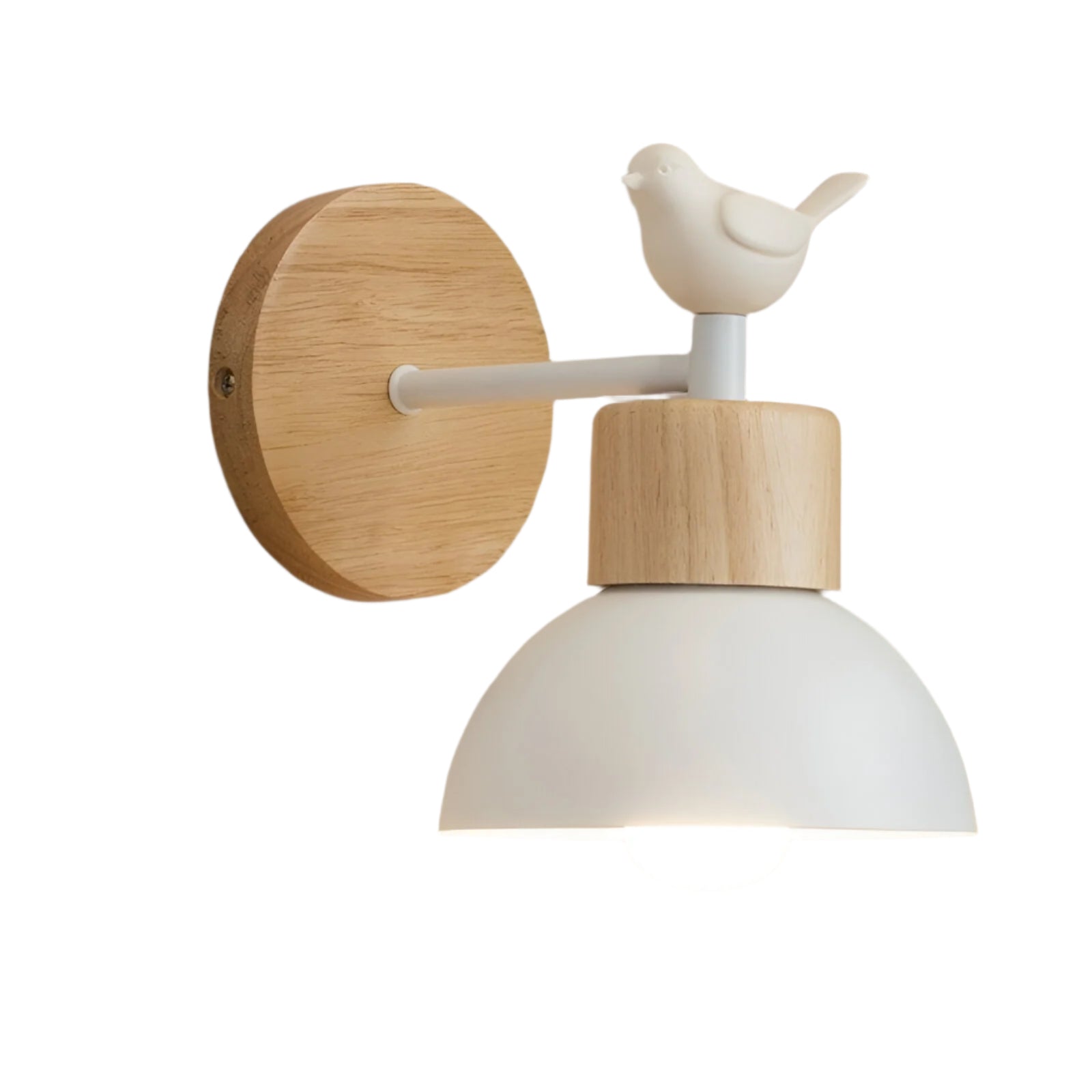 Kinkiet Drewniany Salon Sypialnia | Lampa Do Czytania