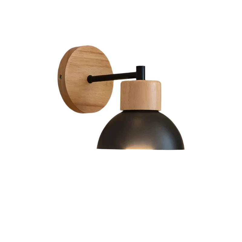Kinkiet Drewniany Salon Sypialnia | Lampa Do Czytania