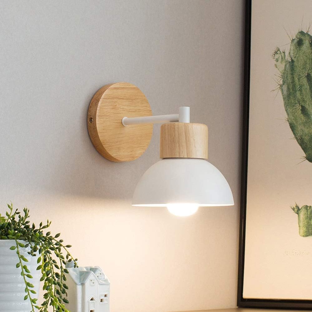 Kinkiet Drewniany Salon Sypialnia | Lampa Do Czytania