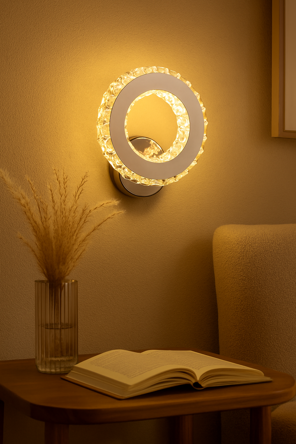 Kinkiet LED z Nowoczesnym Spiralnym Designem i Efektem Świetlnym