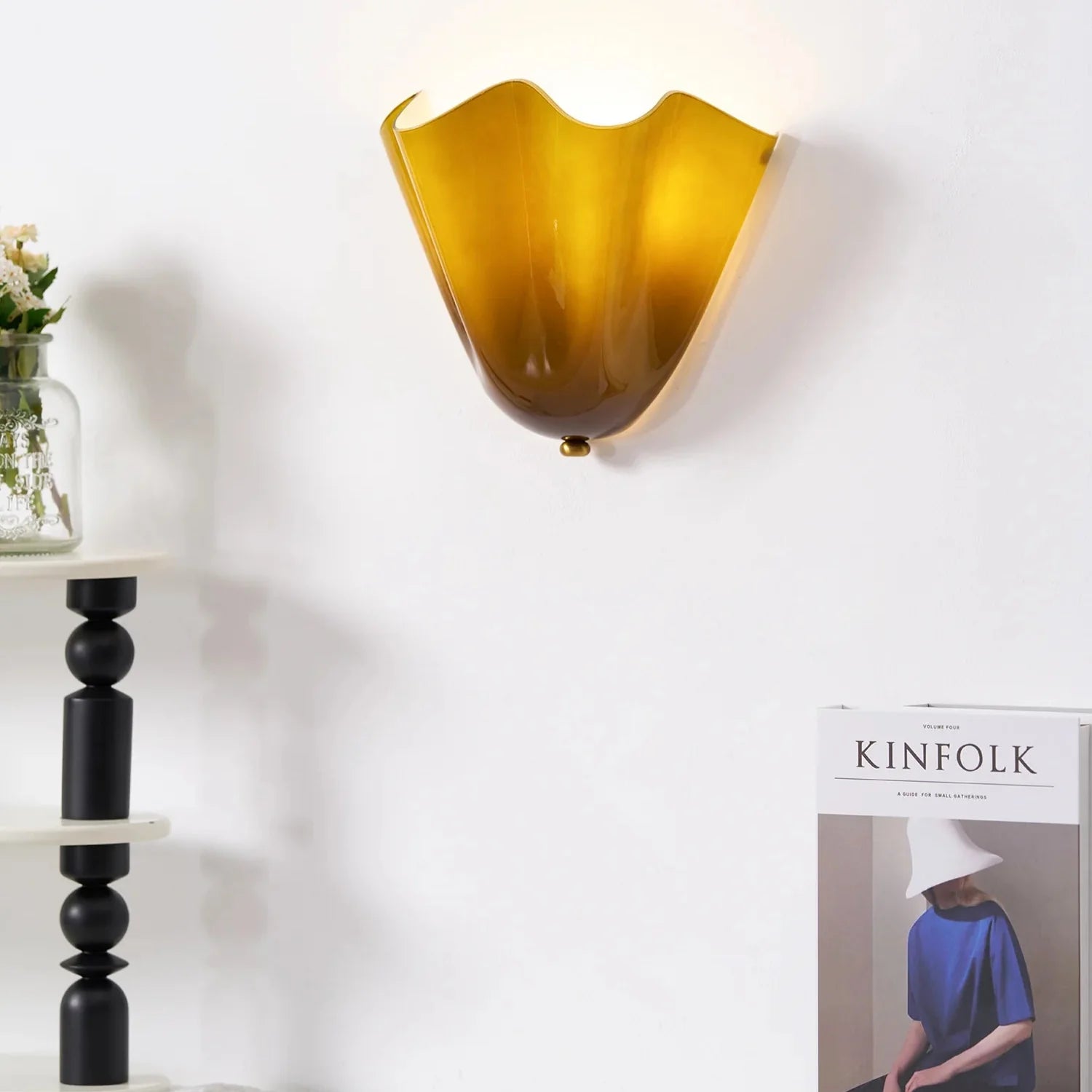 Kinkiet Muszla Salon Sypialnia | Mały