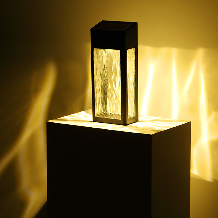 Lampiony Solarne LED Czarna Latarnia Ścienna | Zewnętrzna Elewacja