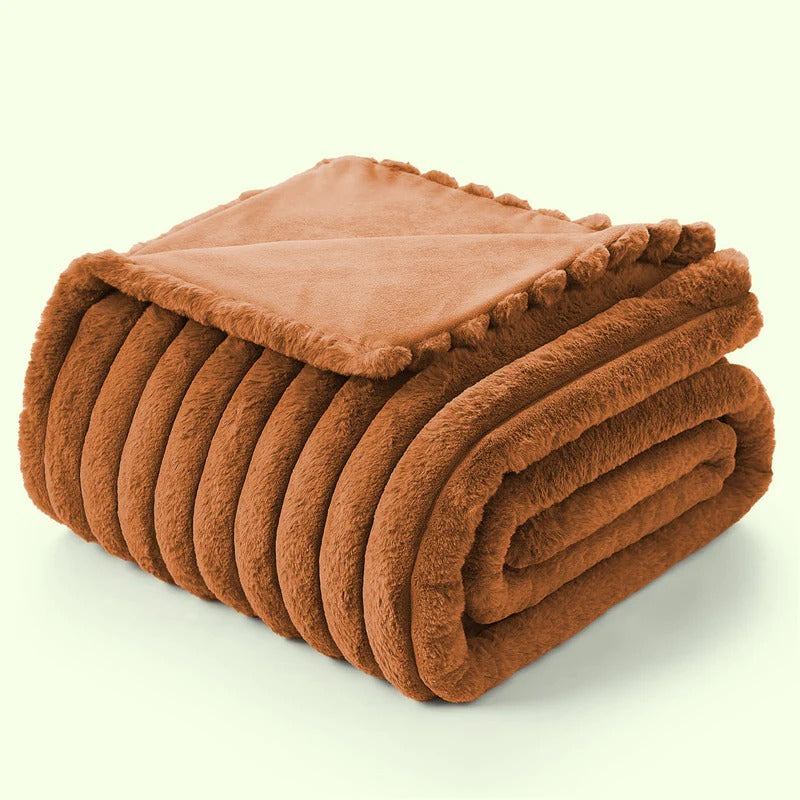 Kocyk Do Sypialni I Salonu Z Grubą Strukturą | Duży