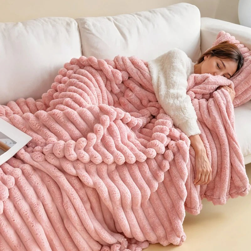 Kocyk Do Sypialni I Salonu Z Grubą Strukturą | Duży