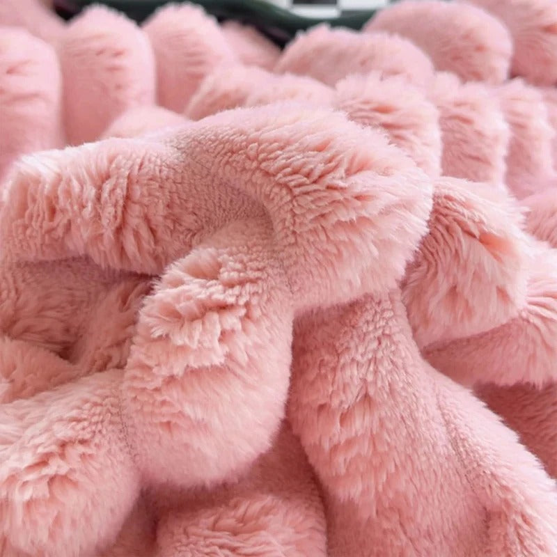 Kocyk Do Sypialni I Salonu Z Grubą Strukturą | Duży