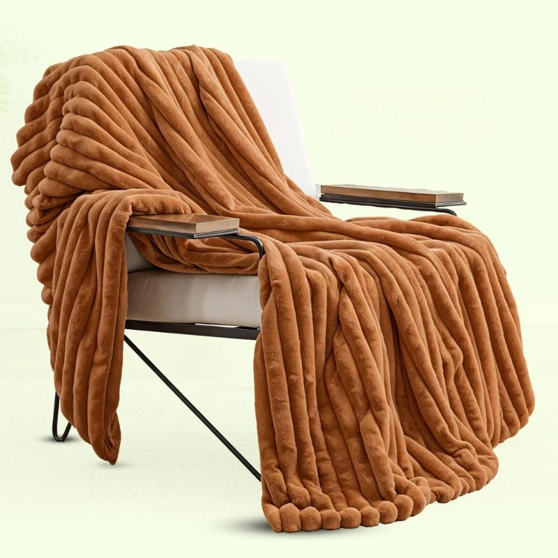 Kocyk Do Sypialni I Salonu Z Grubą Strukturą | Duży