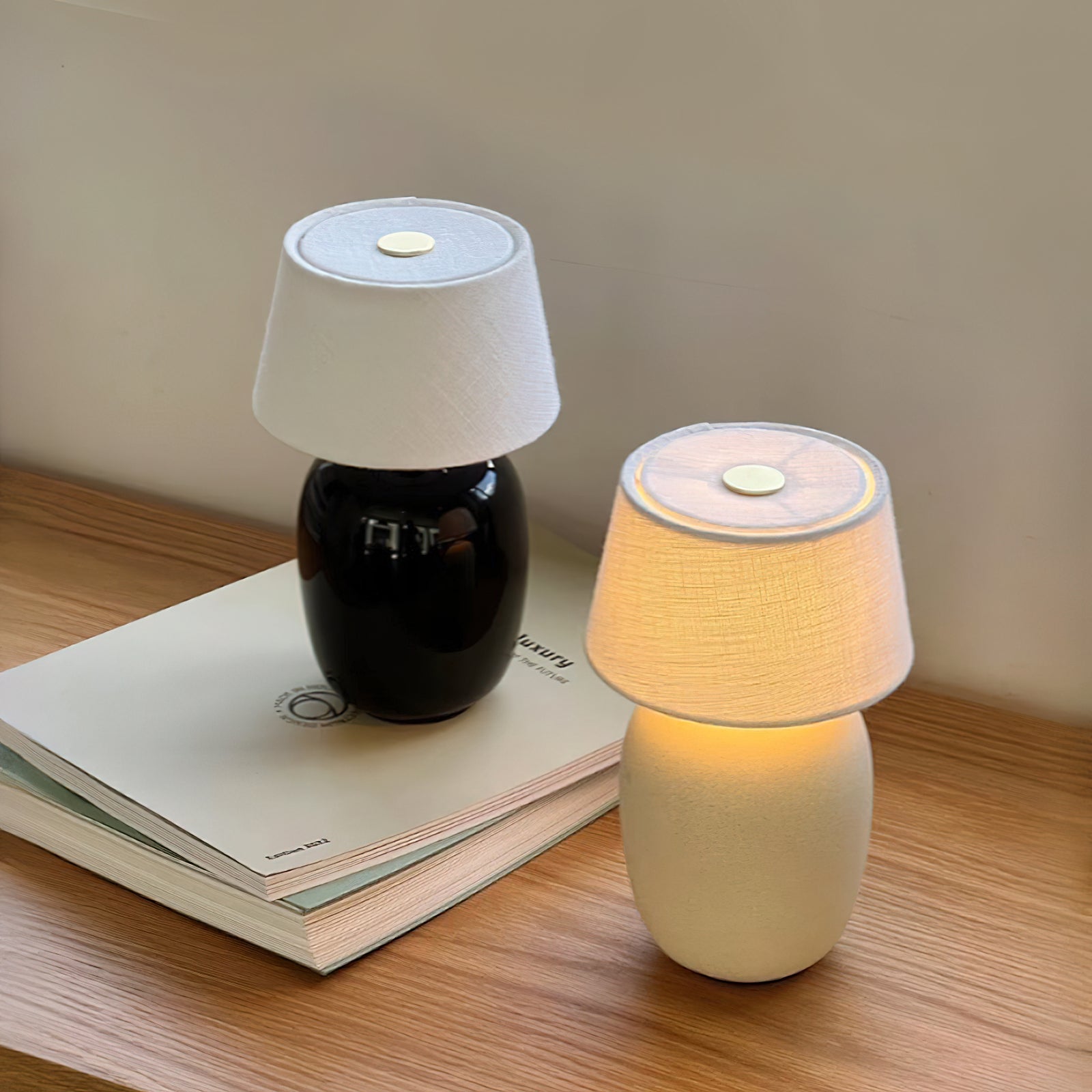 Lampa LED Stołowa Bezprzewodowa Nocna Do Sypialni | Dotykowa