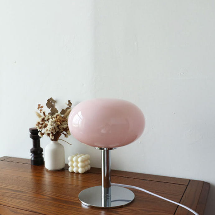 Lampa Nocna Szklana Stołowa Do Sypialni | Retro