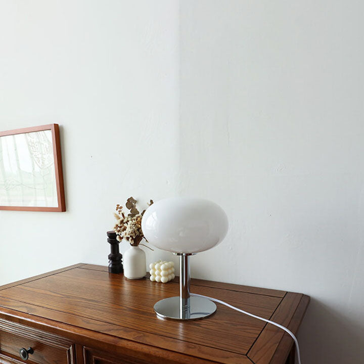 Lampa Nocna Szklana Stołowa Do Sypialni | Retro