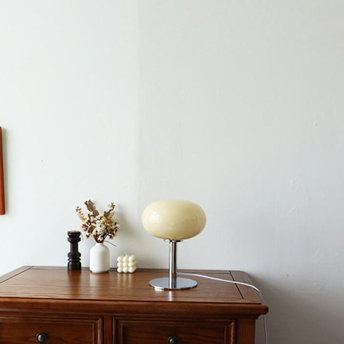 Lampa Nocna Szklana Stołowa Do Sypialni | Retro