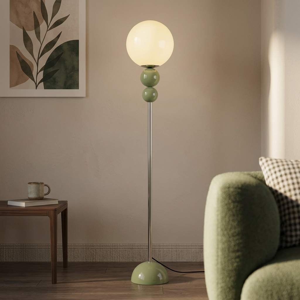 Lampa Podłogowa Kulista do Salonu | Dekoracyjna