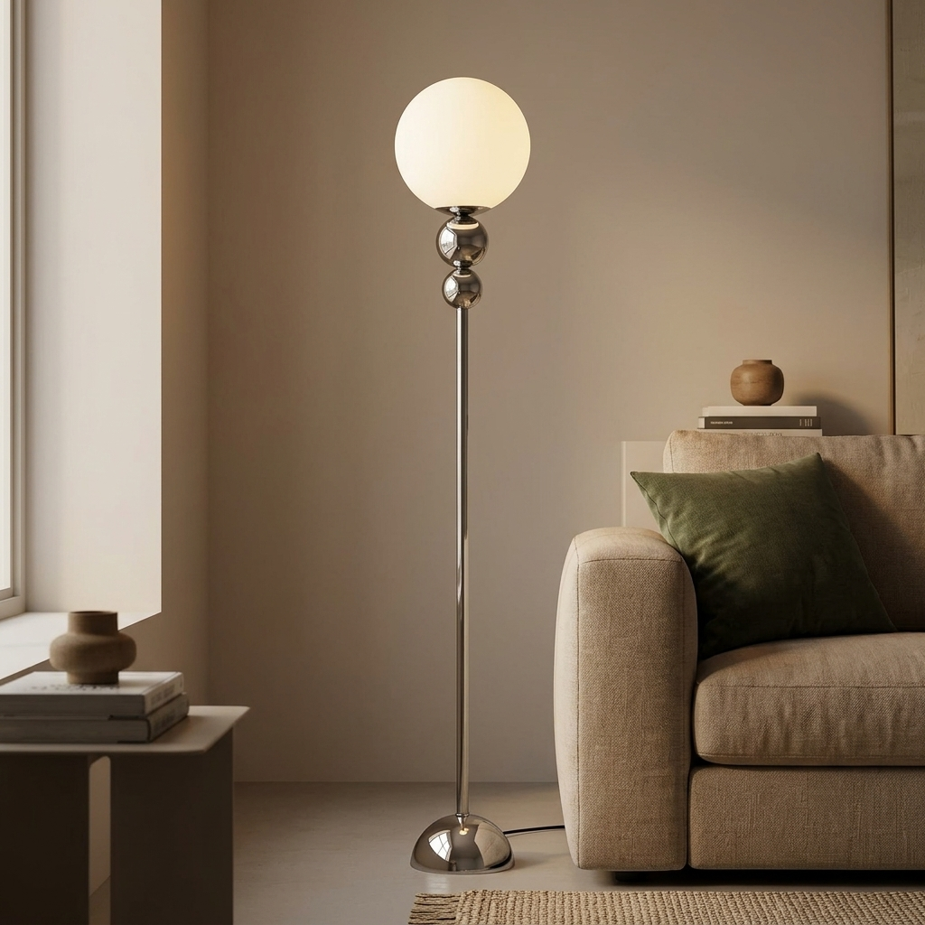 Lampa Podłogowa Kulista do Salonu | Dekoracyjna
