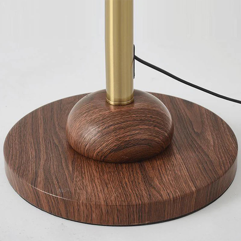 Lampa Stojąca Do Salonu | Zakrzywiona Forma Z Abażurem