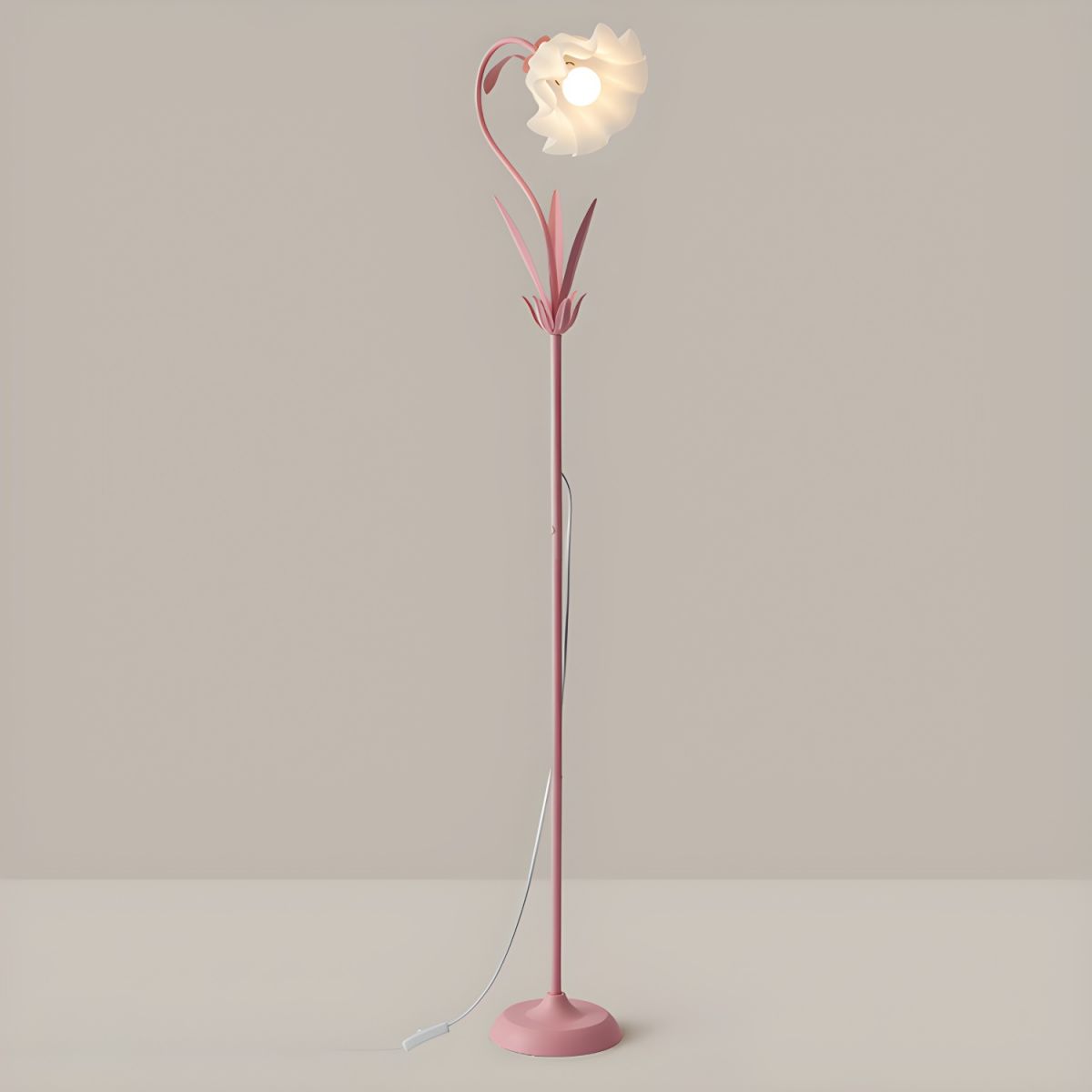 Lampa Stojąca Kwiatowa do Salonu | Dekoracyjna