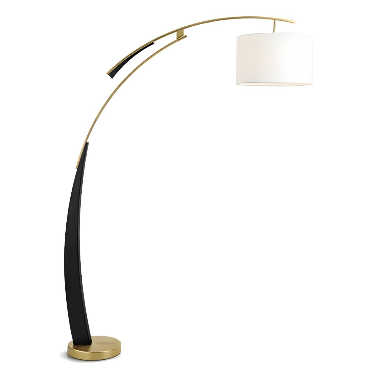 Lampa Stojąca Łukowa Z Abażurem Do Salonu | LED