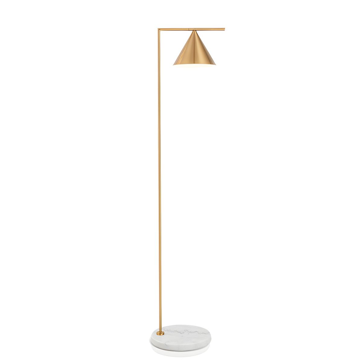 Lampa Stojąca Nowoczesna Do Salonu | Marmurowa Design Podstawa