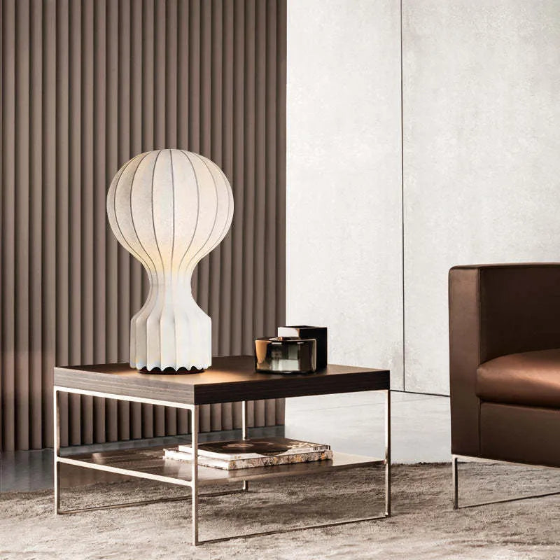 Lampa LED Plisowana Balon Sypialnia | Lampka Nocna