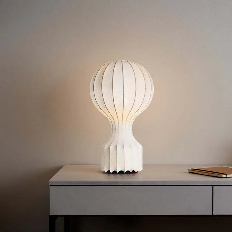 Lampa LED Plisowana Balon Sypialnia | Lampka Nocna