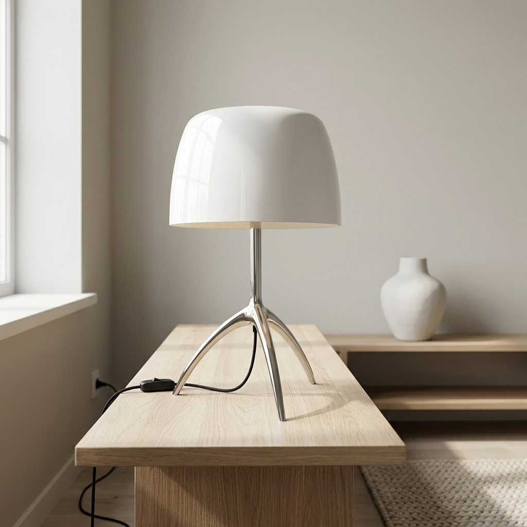 Lampa Stołowa Trójnóg do Salonu | Retro