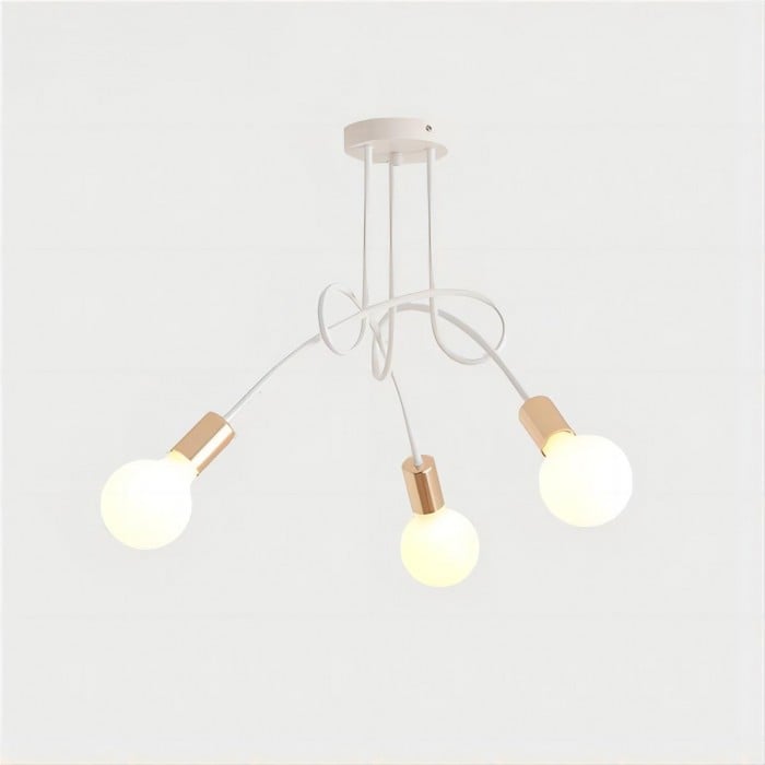 Lampa Sufitowa Do Salonu Z Wieloramienną Konstrukcją | Nowoczesna