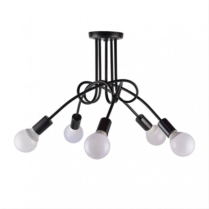 Lampa Sufitowa Do Salonu Z Wieloramienną Konstrukcją | Nowoczesna