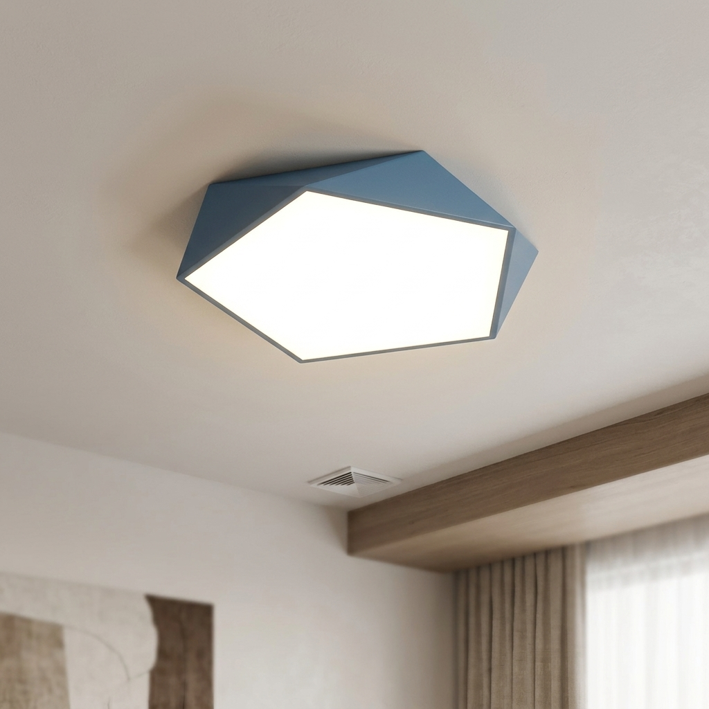 Lampa Sufitowa LED Geometryczna do Salonu | Plafon