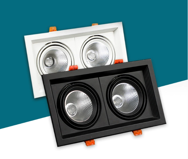 Lampa Sufitowa LED Podwójna Do Salonu | Reflektor