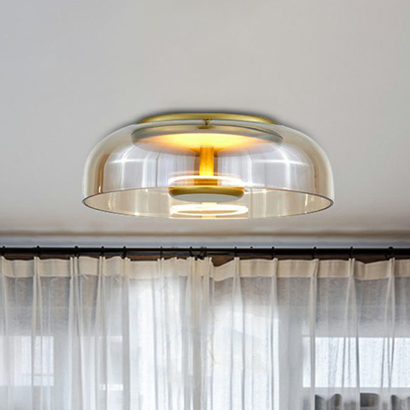 Lampa Sufitowa Szklana LED Do Salonu i Sypialni | Nowoczesny