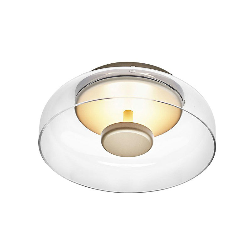 Lampa Sufitowa Szklana LED Do Salonu i Sypialni | Nowoczesny