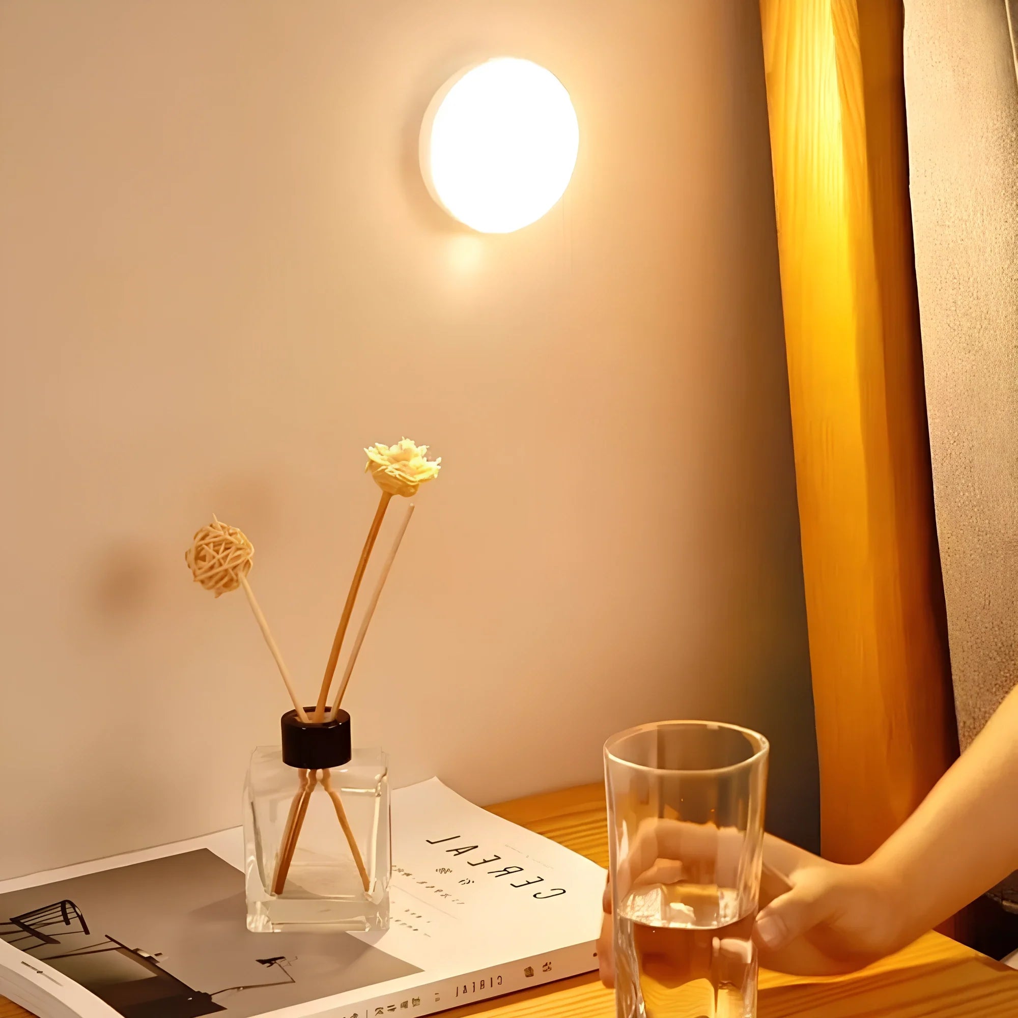 Lampa Wewnętrzna z Czujnikiem Ruchu LED | Montaż Bezprzewodowy