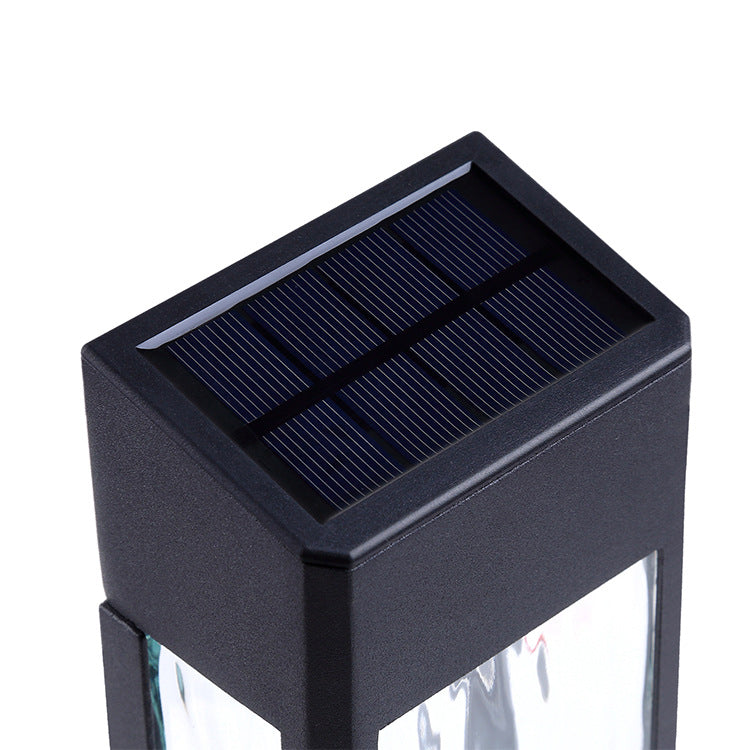 Lampiony Solarne LED Czarna Latarnia Ścienna | Zewnętrzna Elewacja
