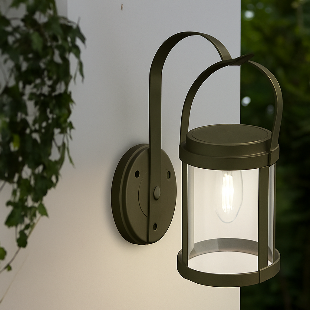 Lampiony Solarne Wall Outdoor Ogród | LED Wiszące