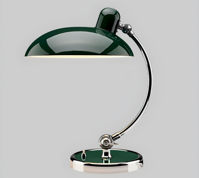 Lampka Na Biurko LED Retro Z Regulowanym Metalowym Ramieniem | Chrom