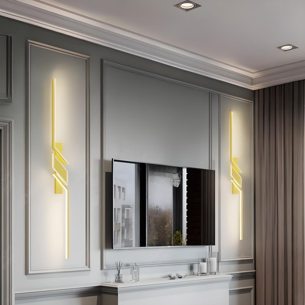 Lampy Do Salonu Ścienne Geometryczne | LED Kinkiet