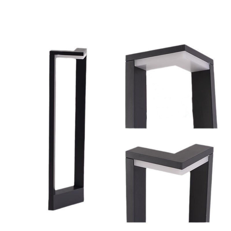 Lampy Ogrodowe Czarne LED Na Zewnątrz | Prostokątny