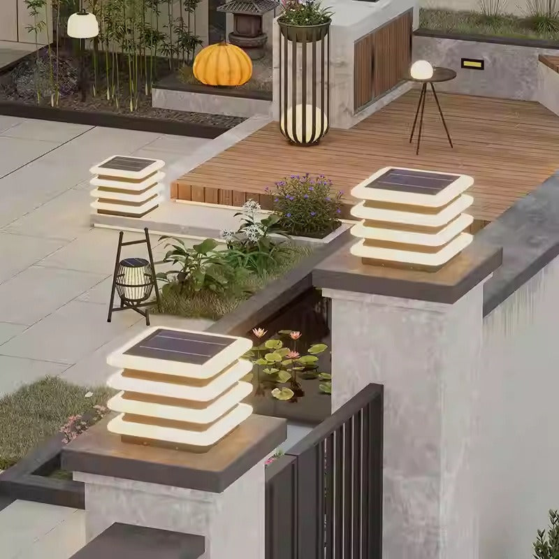 Lampy Solarne LED Na Ogrodzenie Do Ogrodu | Słupkowe