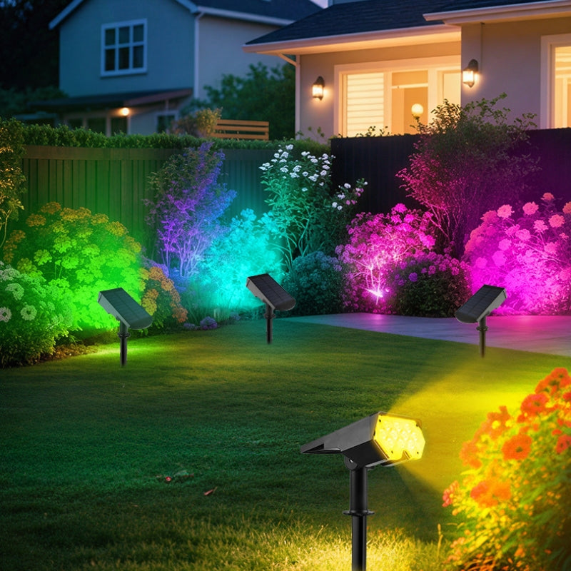 Lampy Solarne LED Ogrodowe Reflektor Na Wbijany Palik | Zewnętrzne