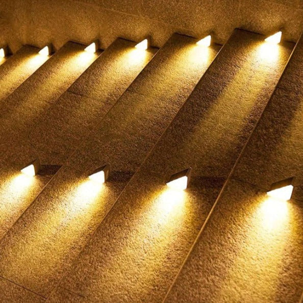 Lampy Solarne Schodowe Zewnętrzne na Ogrodzenie i Taras | LED